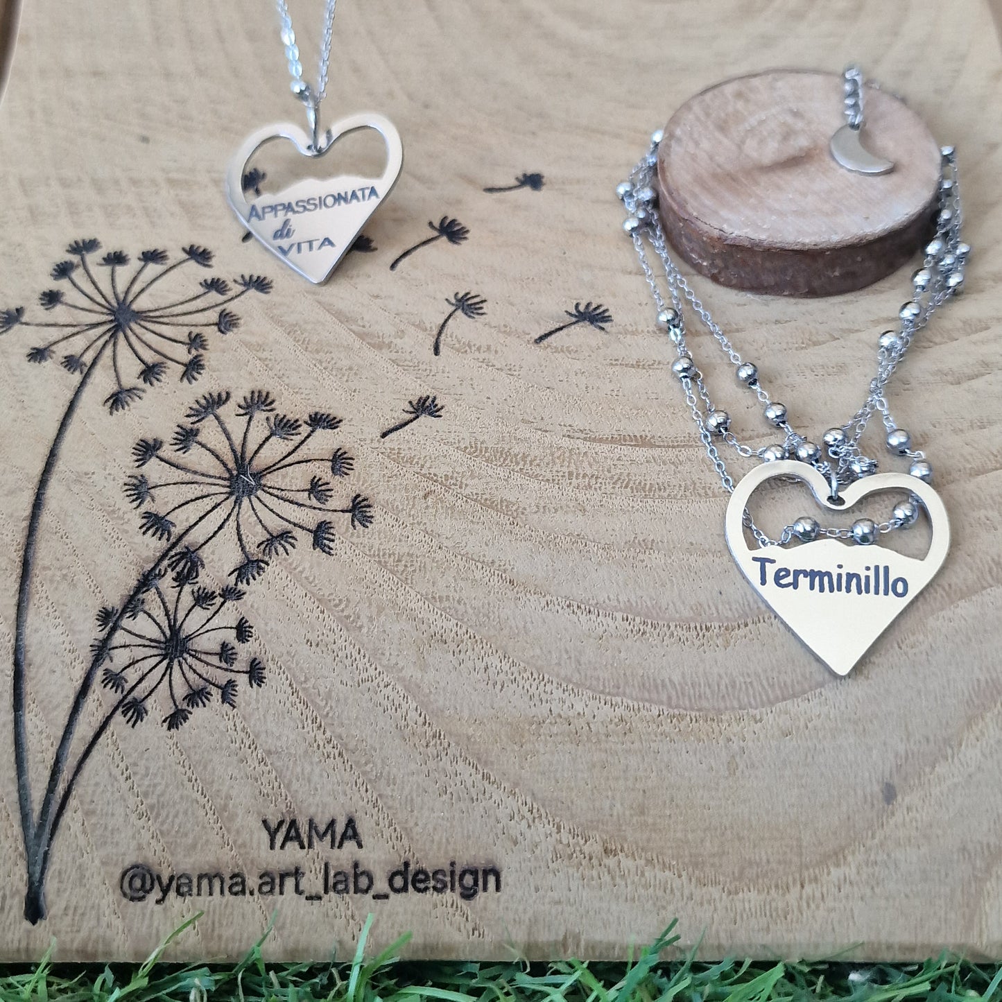 BRACCIALE Ciondolo Cuore Montagna – Incisione Personalizzata